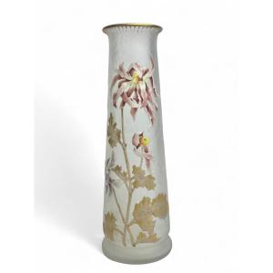 Legras - Montjoye - Vase à Décor Des Chrysanthèmes