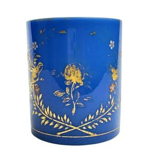 Jean-baptiste Desvignes, Ultramarine Blue Opaline Goblet 