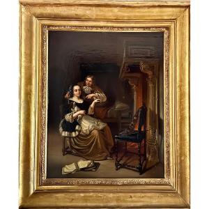 École française du XIXème, La leçon de musique  