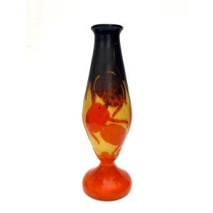 Le  Verre Français - Vase Houblon 