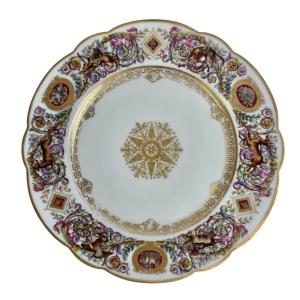 Sèvres Porcelain Plate From The Hunting Service Of Louis-philippe
