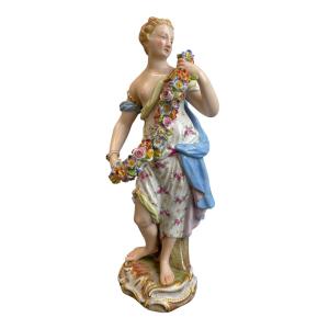 Meissen - Porcelain Figure Allegory Of Spring