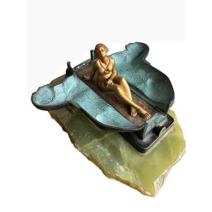 Bronze erotique mécanique de Vienne - Sphinx