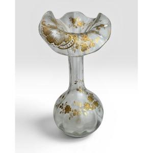 Baccarat - Art Nouveau Jack In The Pulpit Vase.