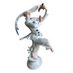 Meissen - Figure en porcelaine créé par Paul Scheurich « Danseuse Masquée »