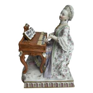 Meissen Porcelain Figure Allegory - Hearing