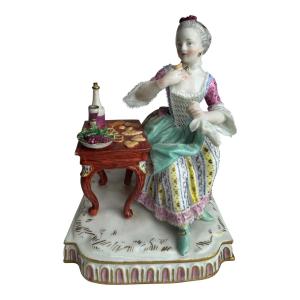 Meissen Porcelain Figure Allegory - Taste