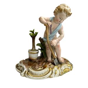 Meissen Porcelain Figure, "the Four Elements" Series, Allegory – Earth