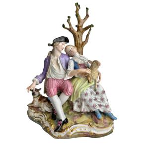 Meissen Porcelain Shepherd Group