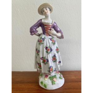 Meissen, Porcelain Figurine From The Series Musicians And Dancers