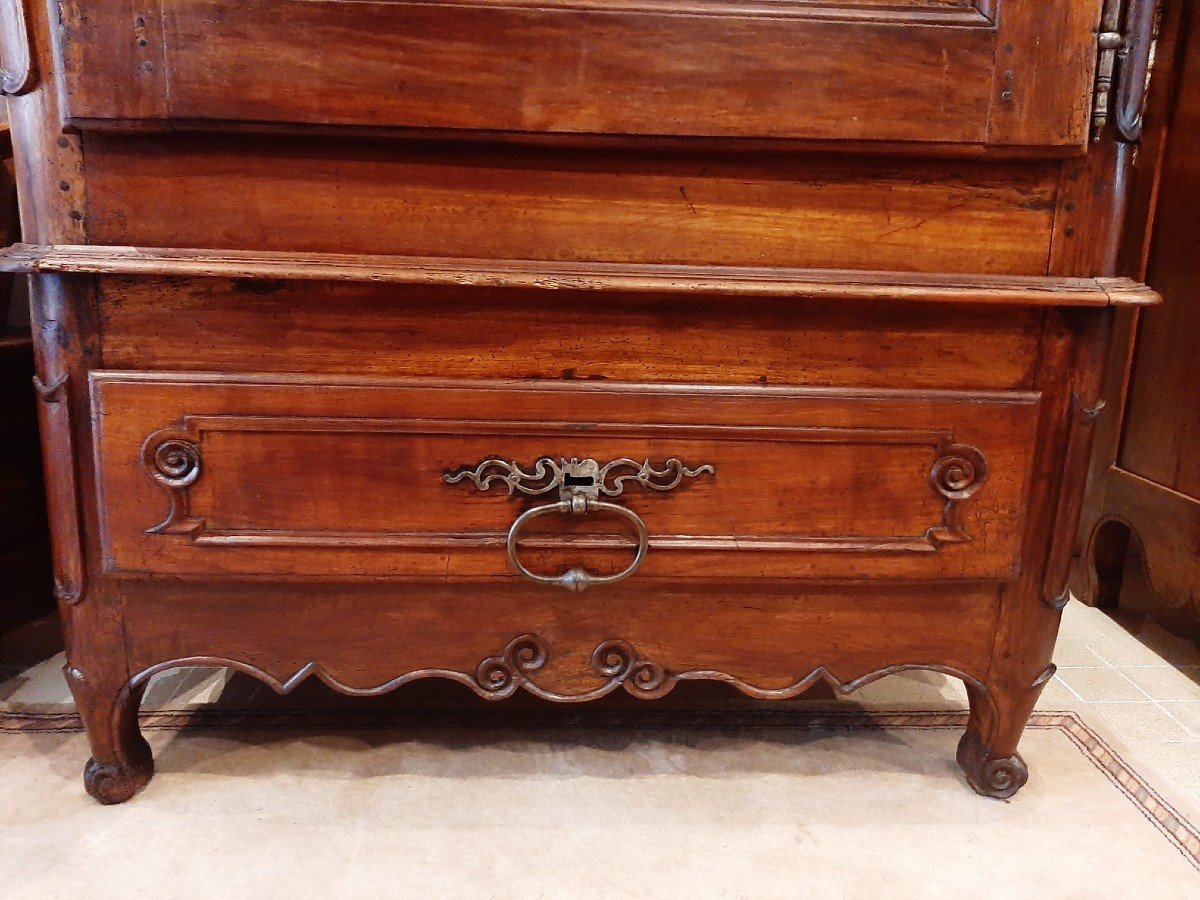 Louis XV “travel” Bonnetière, In Cherry Wood - 18th Century-photo-3
