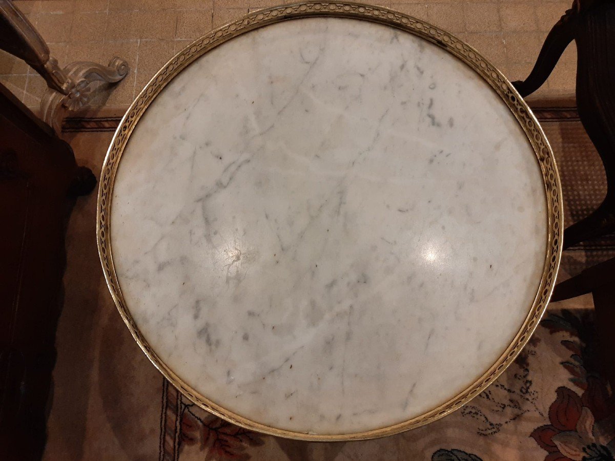 Louis XVI Style Bouillotte Table - 20th Century-photo-2
