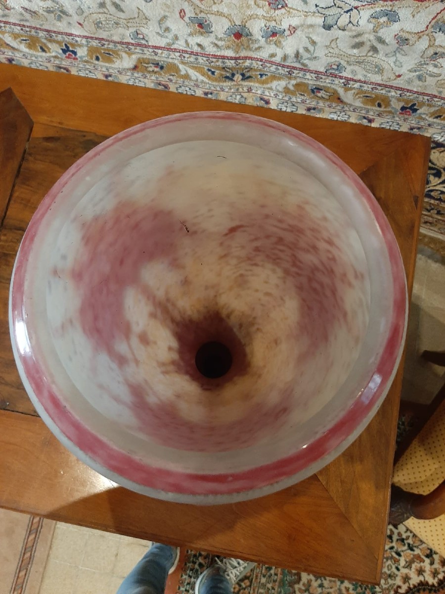 Vase Rhododendrons Le Verre Français Art Déco - C. Schneider 1927/1928-photo-1