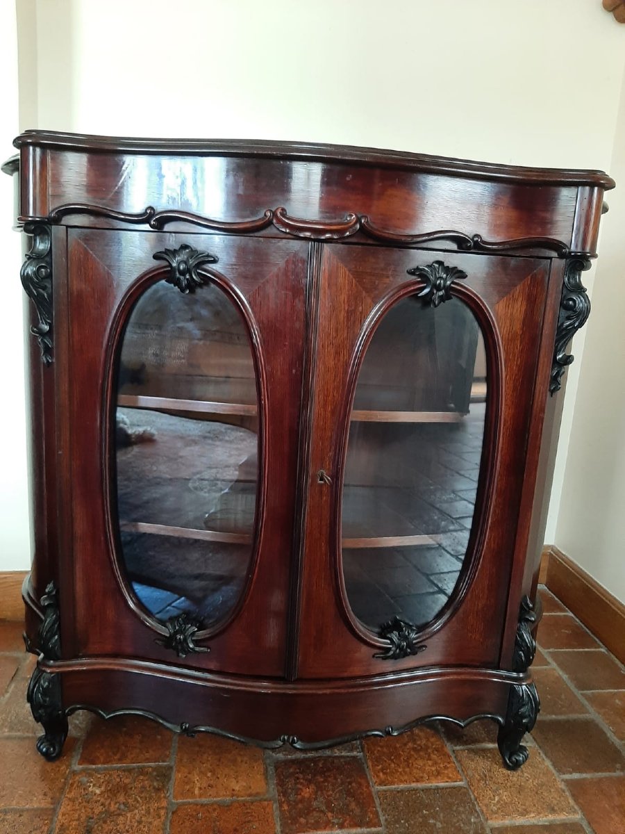 Vitrine Napoléon III En Acajou - Vers 1880-photo-2