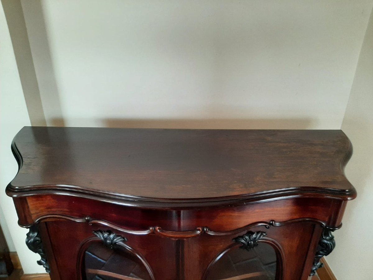 Vitrine Napoléon III En Acajou - Vers 1880-photo-4