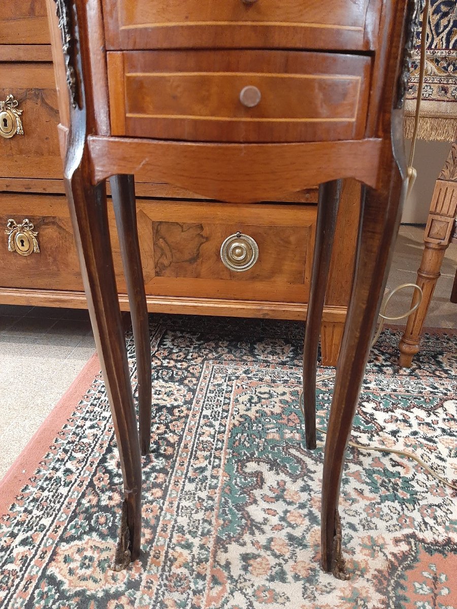 Table Chiffonnière de forme Tambour, Style Transition - Fin XIXe Début XXe-photo-4