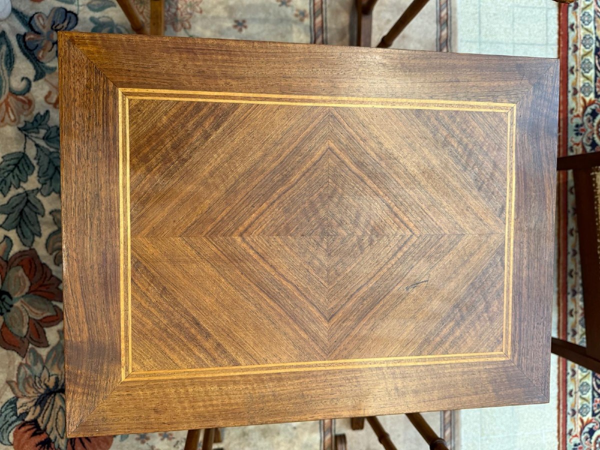 Tables Gigogne en  Marqueterie de Palissandre et Filet de Citronnier, XIXe-photo-2