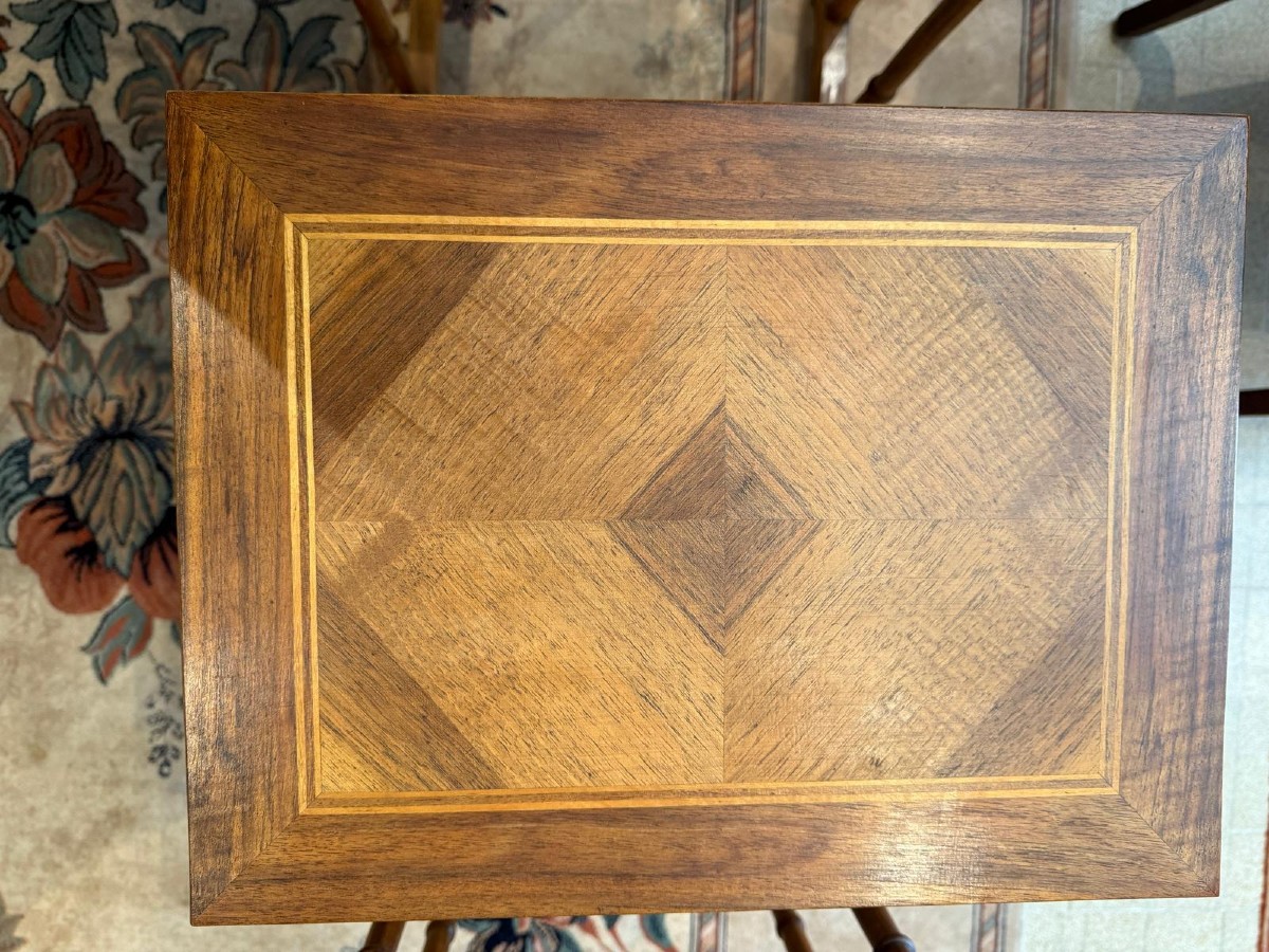 Tables Gigogne en  Marqueterie de Palissandre et Filet de Citronnier, XIXe-photo-3