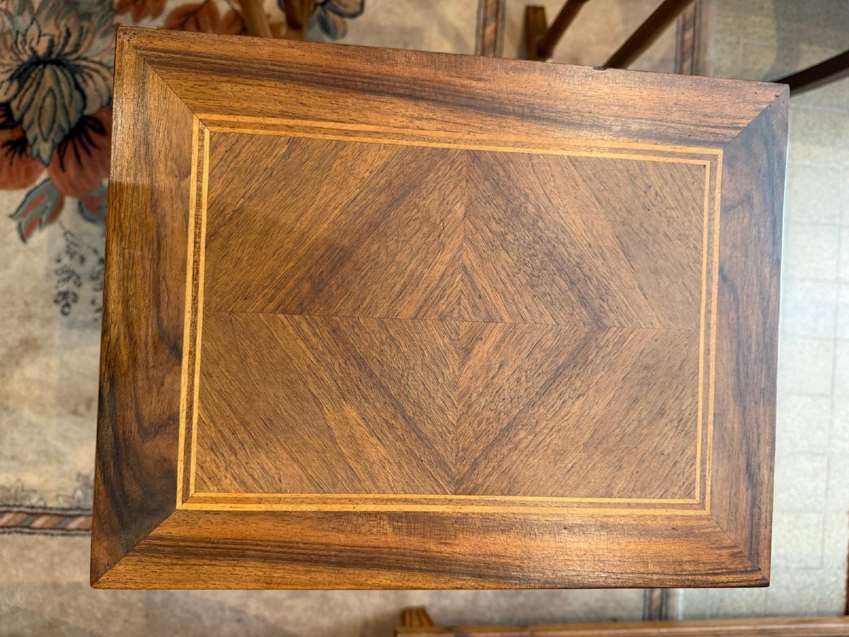 Tables Gigogne en  Marqueterie de Palissandre et Filet de Citronnier, XIXe-photo-4