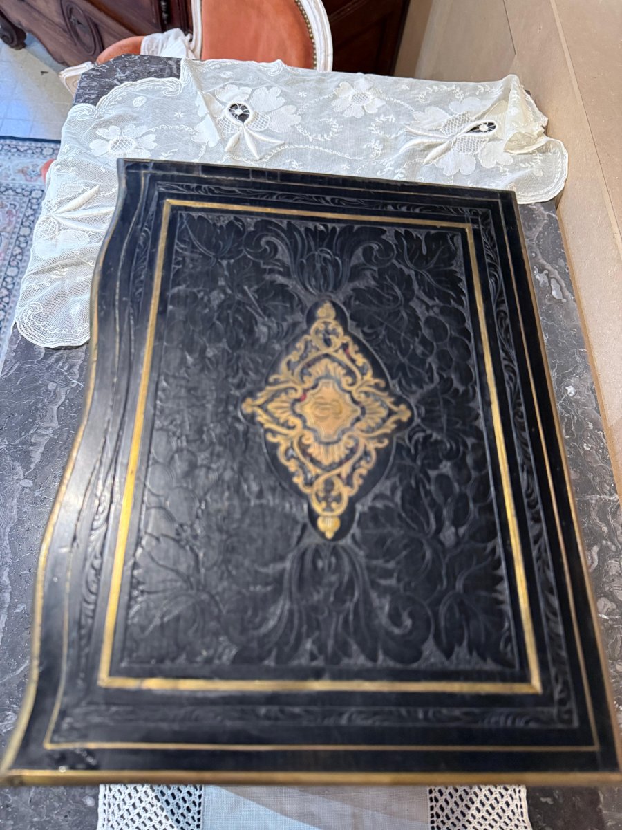 Cave à Liqueur  Napoléon III -  Boîte Marqueterie XIX Siècle-photo-1