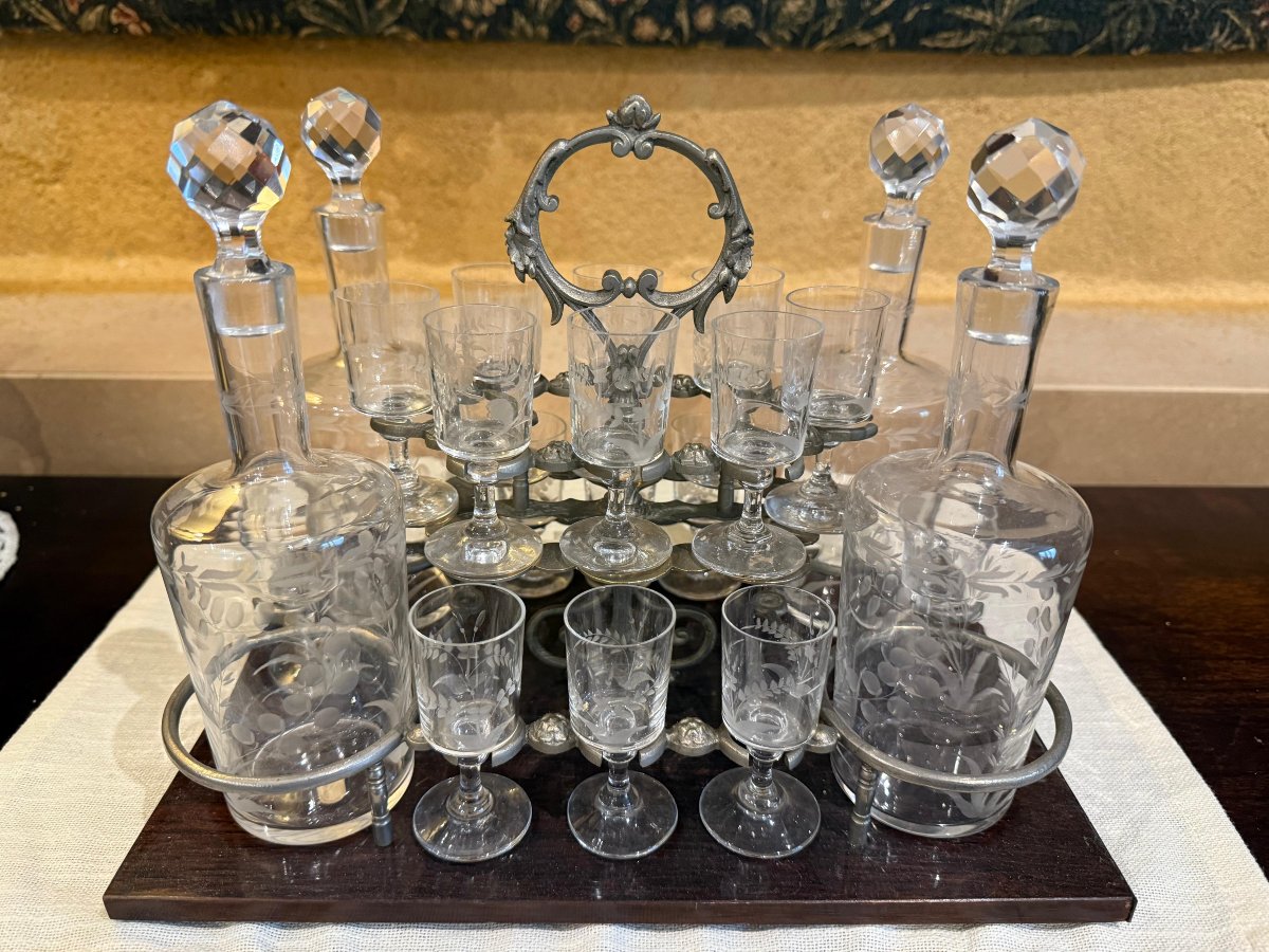 Cave à Liqueur  Boulle Napoléon III -  XIX Siècle-photo-2