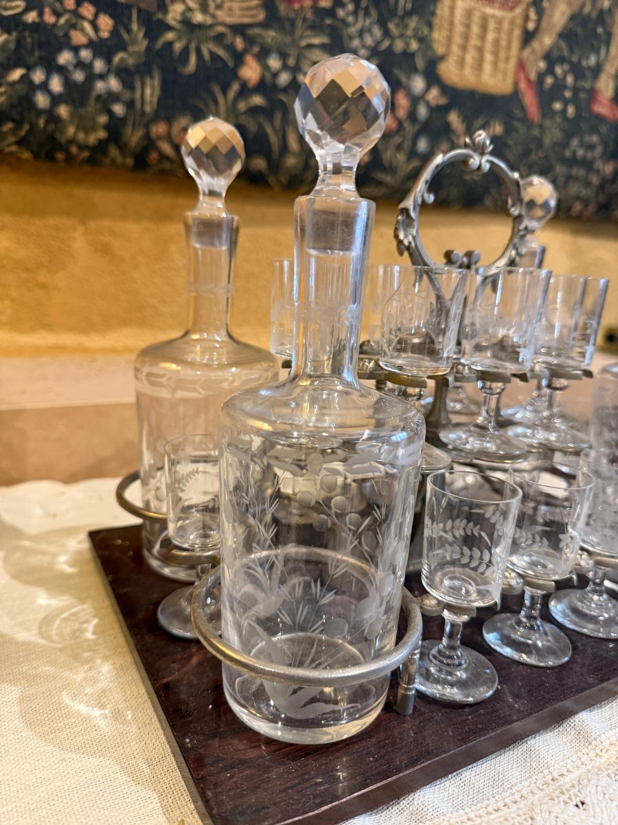 Cave à Liqueur  Boulle Napoléon III -  XIX Siècle-photo-3