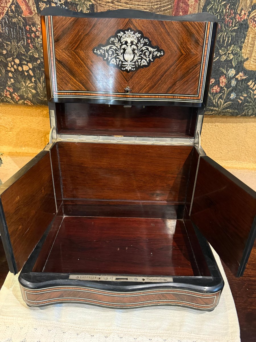 Cave à Liqueur  Boulle Napoléon III -  XIX Siècle-photo-4