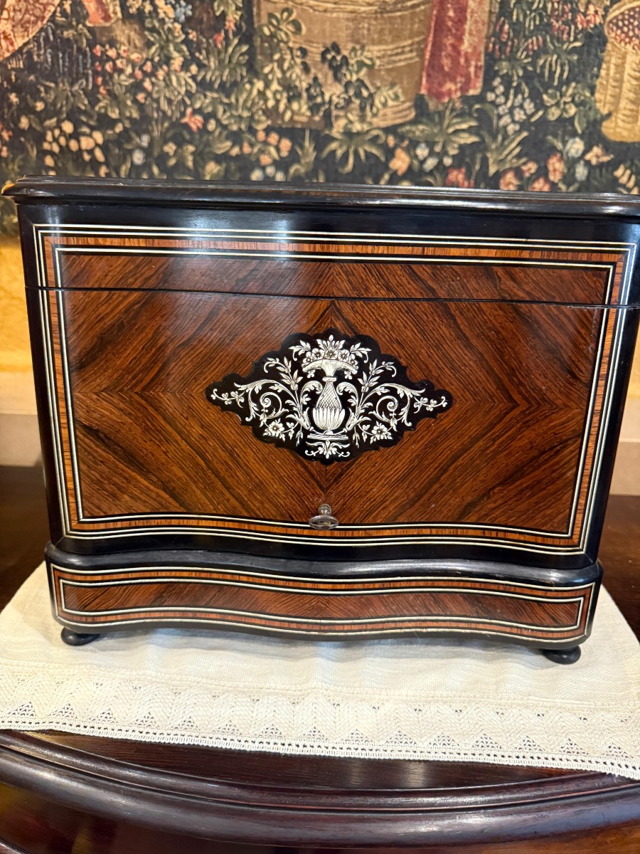 Cave à Liqueur  Boulle Napoléon III -  XIX Siècle