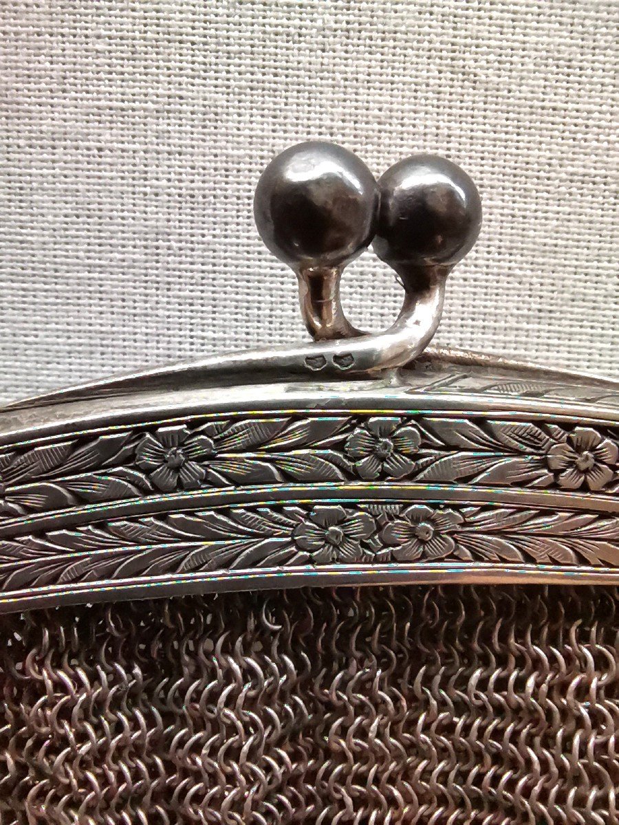 Purse Bag, Lady's Purse, Silver-photo-2