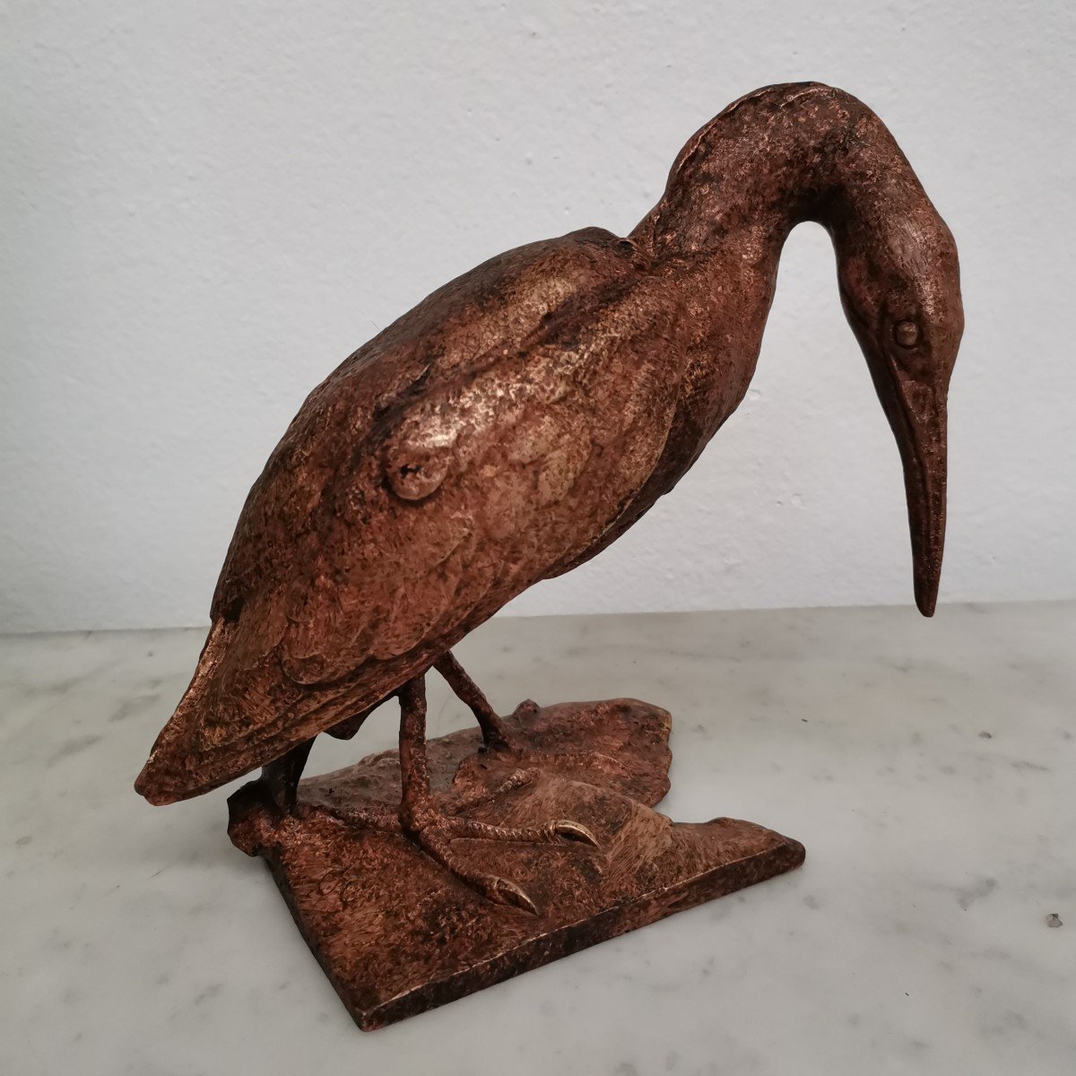 Ibis Bronze Art Déco Signé Comanski 