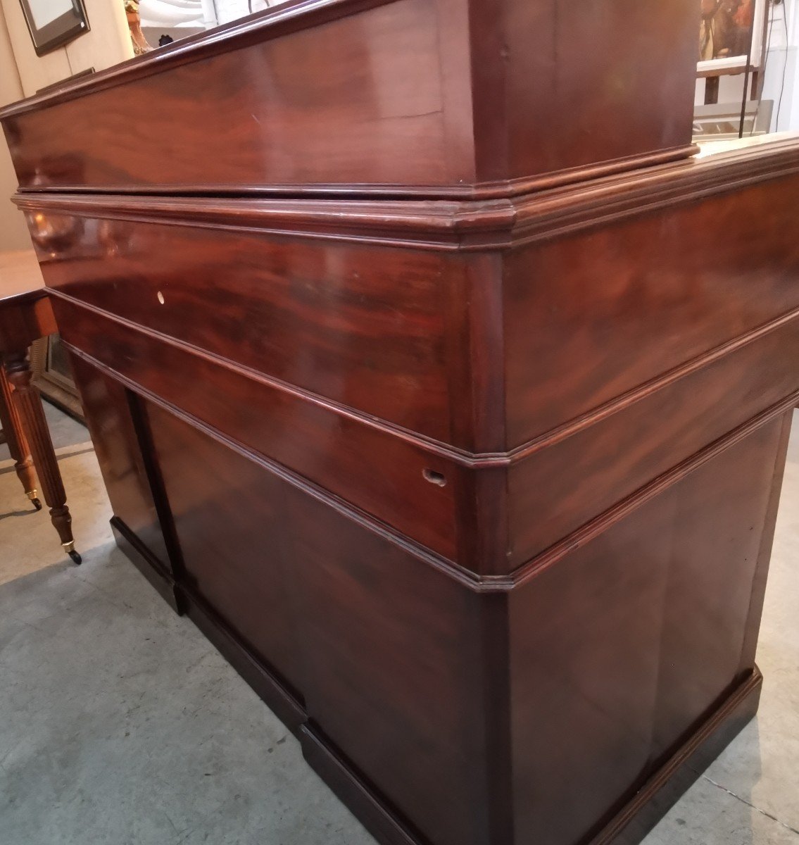 Louis Philippe Desk In Mahogany-photo-4