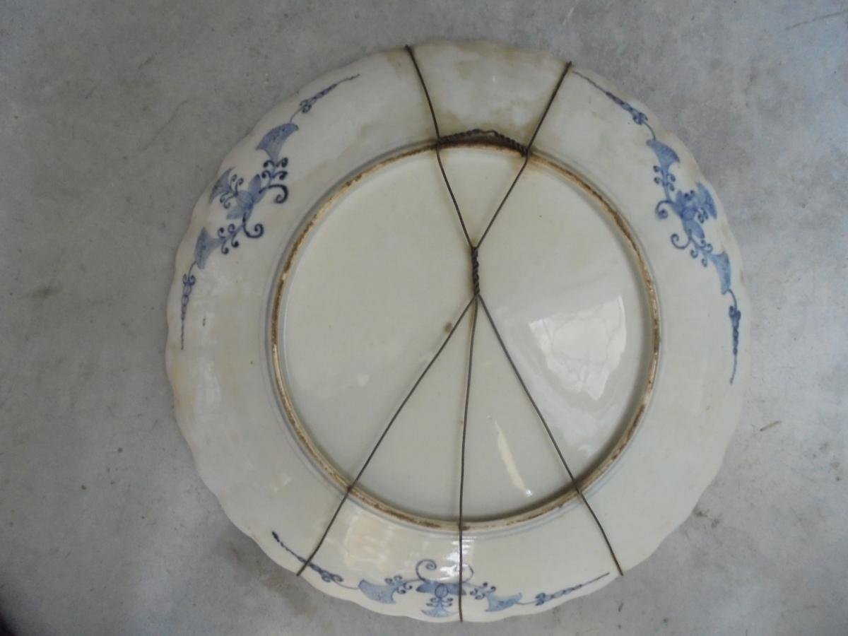 3 Grands Plats En Porcelaine Imari - Japon-photo-2