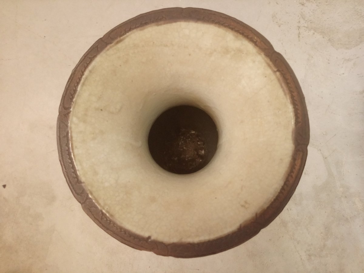 Céramique craquelée De Nankin. grand Vase de Chine-photo-4
