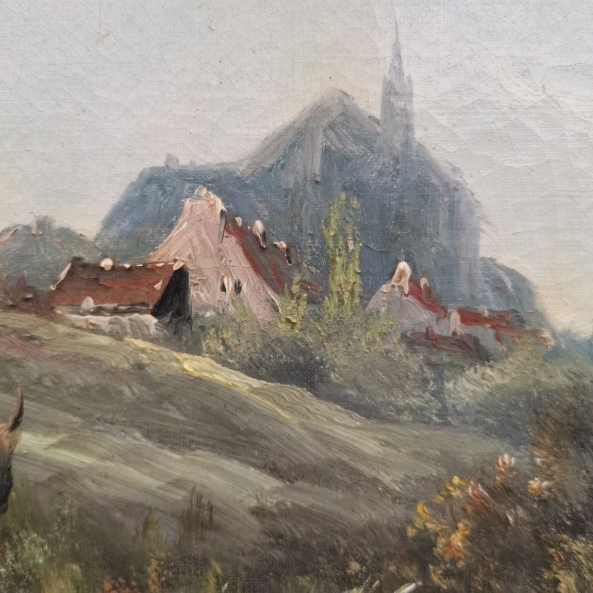 2 Barbizon School Landscapes Signed S. Blum-photo-1