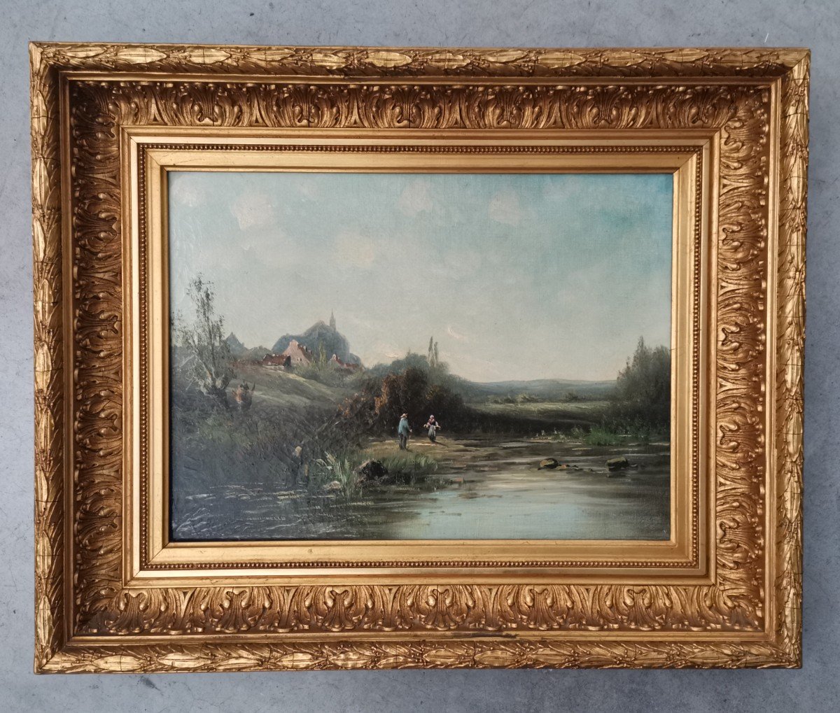 2 Barbizon School Landscapes Signed S. Blum