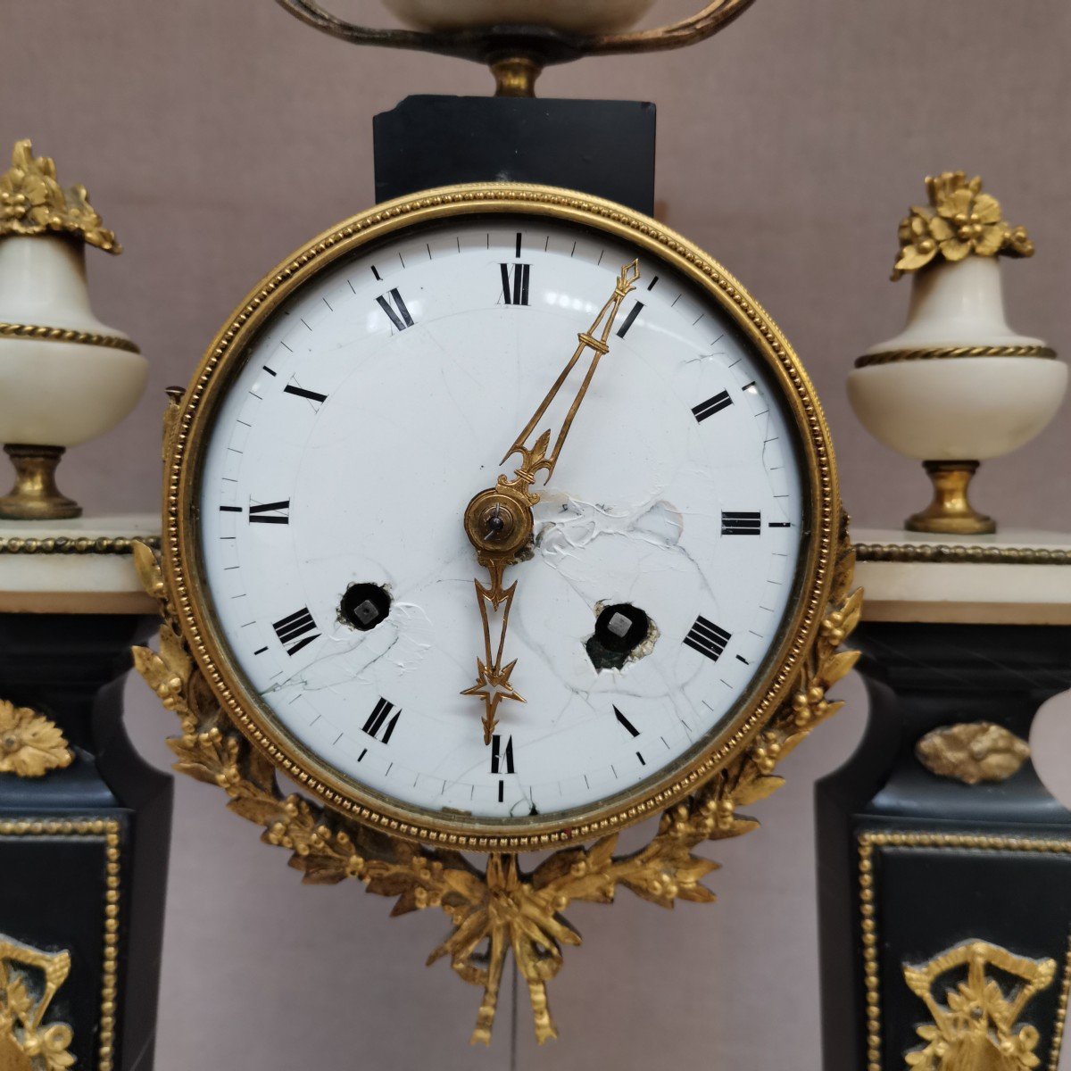 Louis XVI Period Portico Clock-photo-3