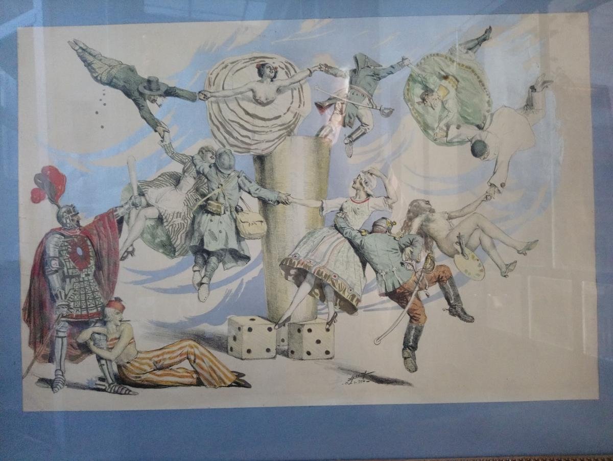 4 Works By Lucien Jonas On Paper-photo-3