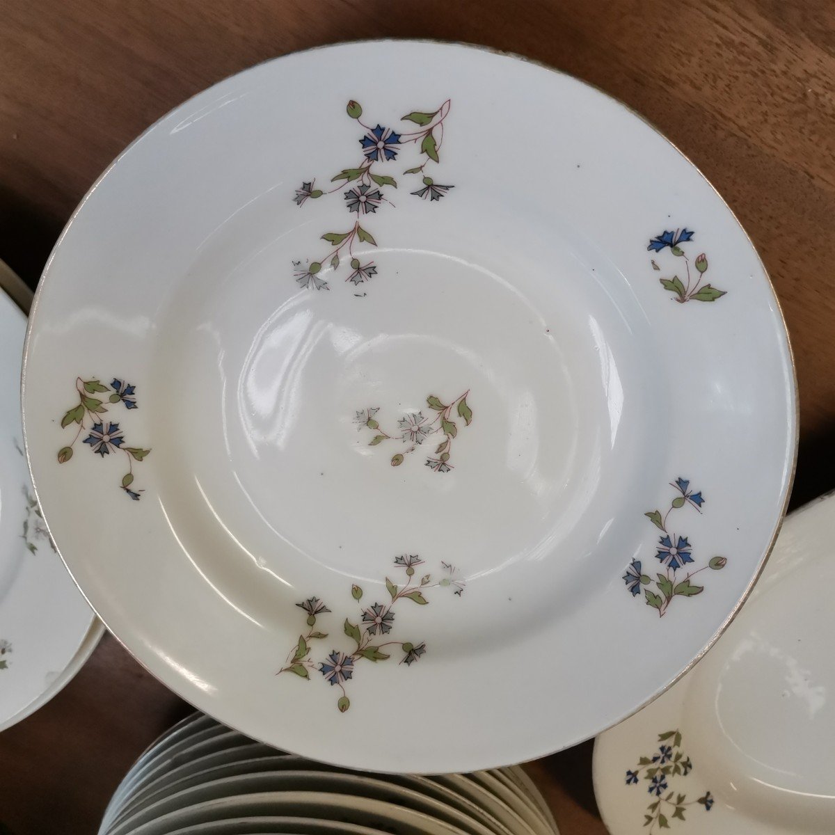 Porcelain Dinner Service 50 Pieces Decor Barbeaux-photo-2