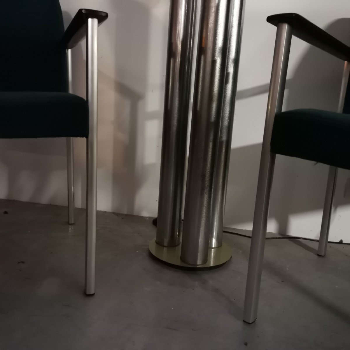 Lampadaire chromé Design Années 70-photo-2