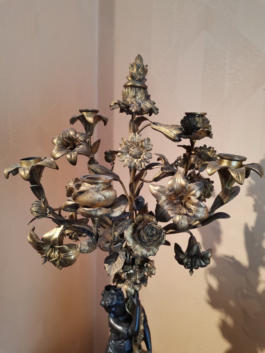 Louis XV Style Bronze Fireplace Trim -photo-1