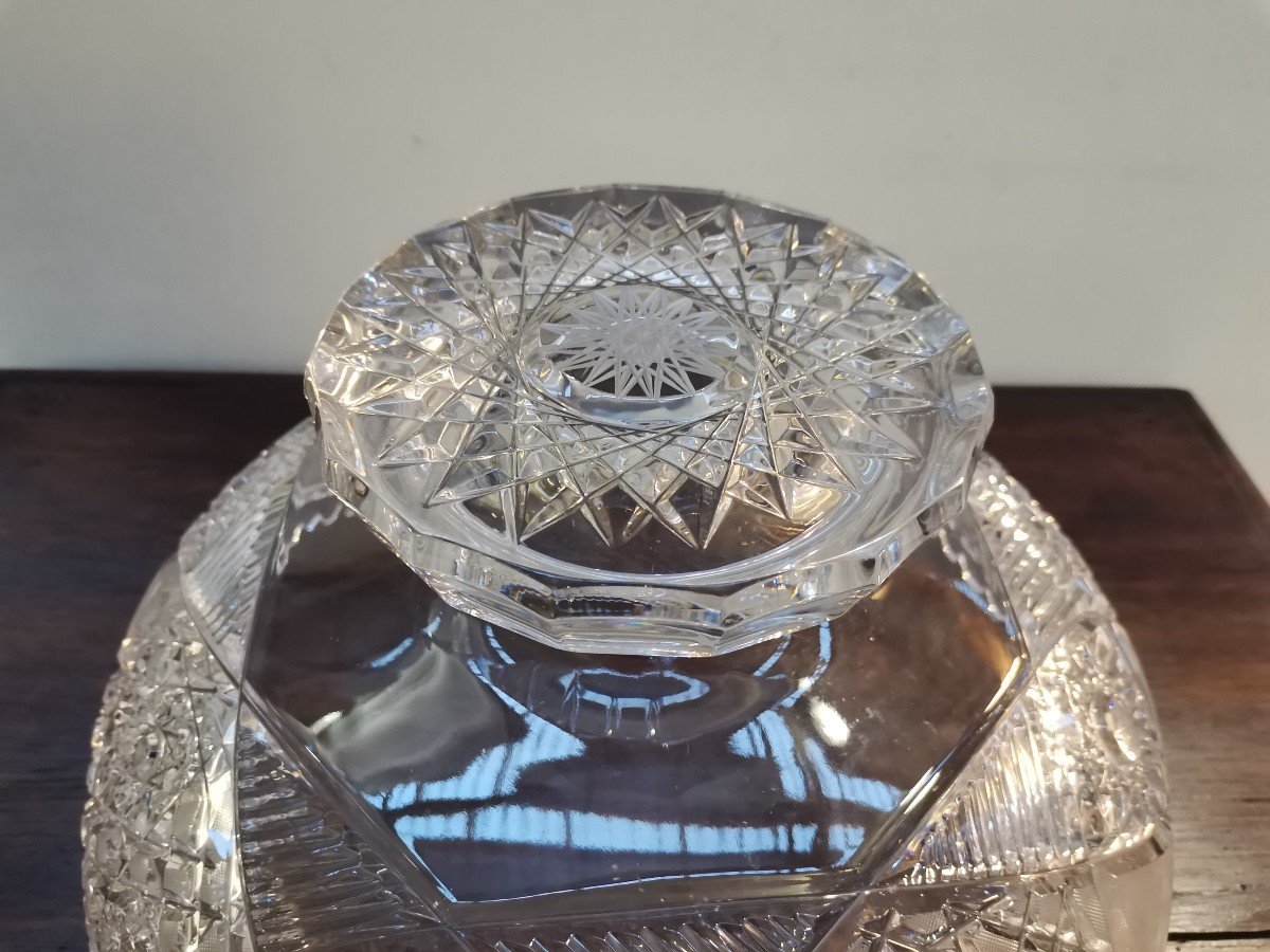 Large Crystal Cup From Val St Lambert -photo-4
