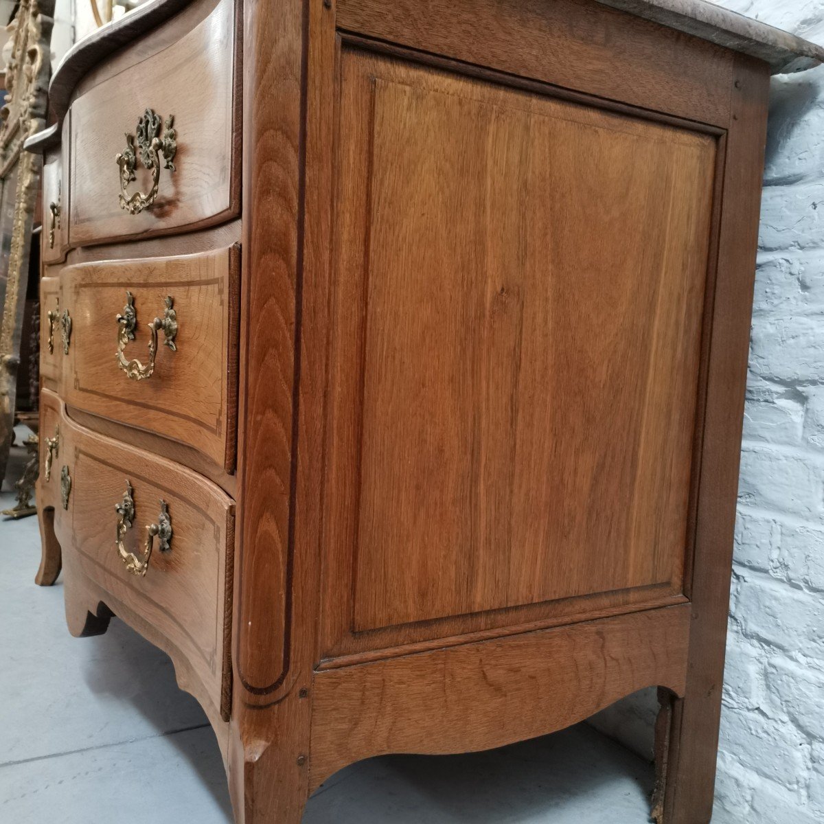 Commode Galbée Transition Louis XV Louis XVI-photo-6