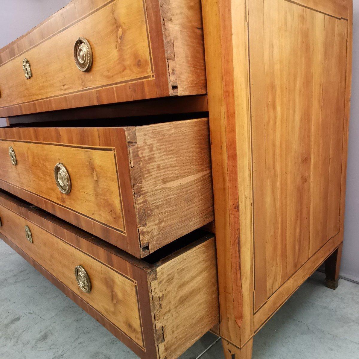 Directoire Period Chest Of Drawers In Fruit Wood-photo-4