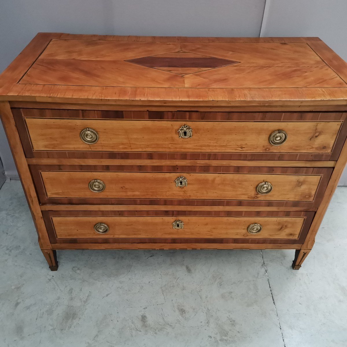 Directoire Period Chest Of Drawers In Fruit Wood-photo-6