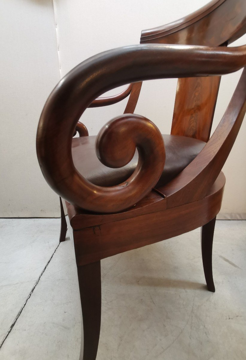 Restoration Mahogany Office Armchair -photo-1