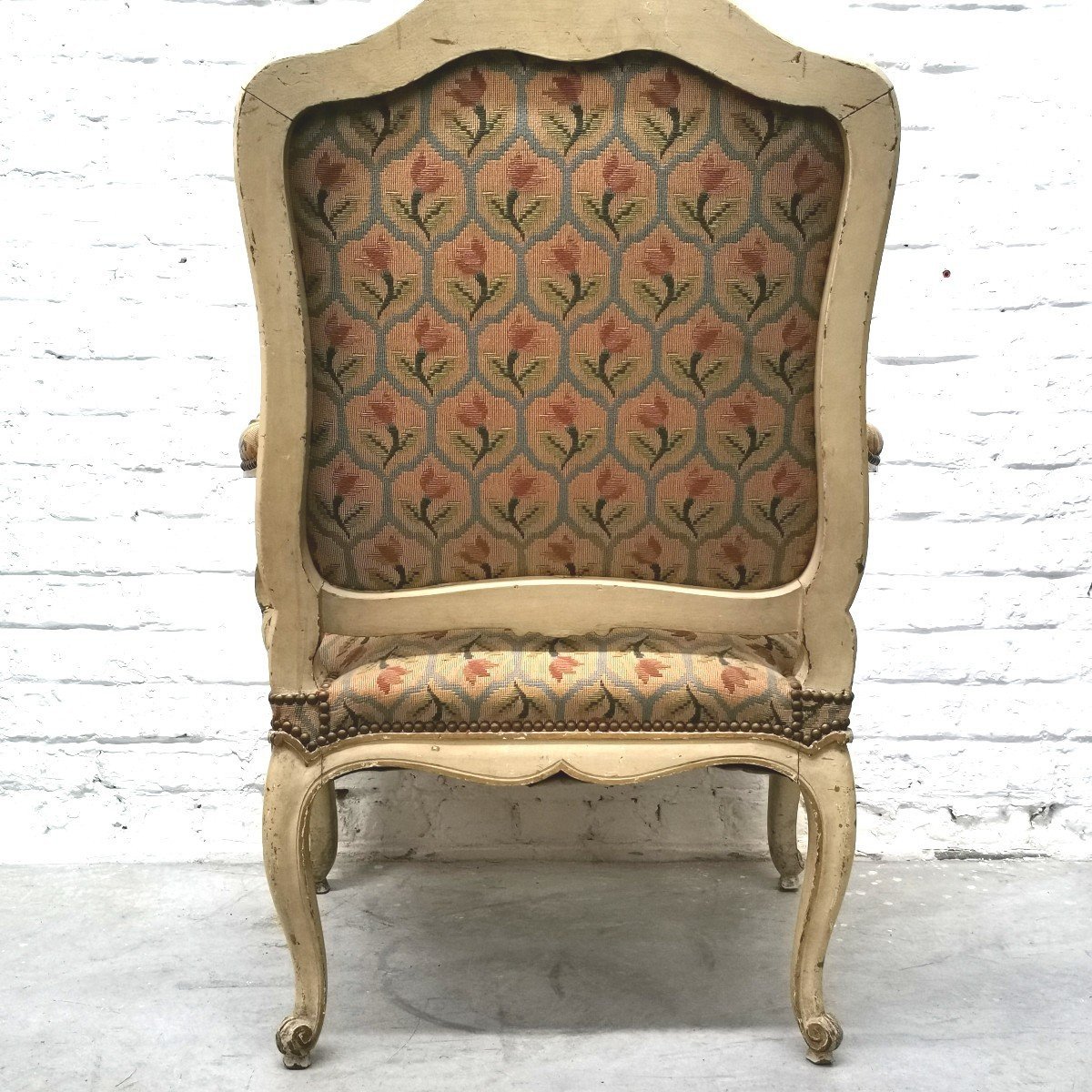 Pair Of Large Louis XV Armchairs-photo-3