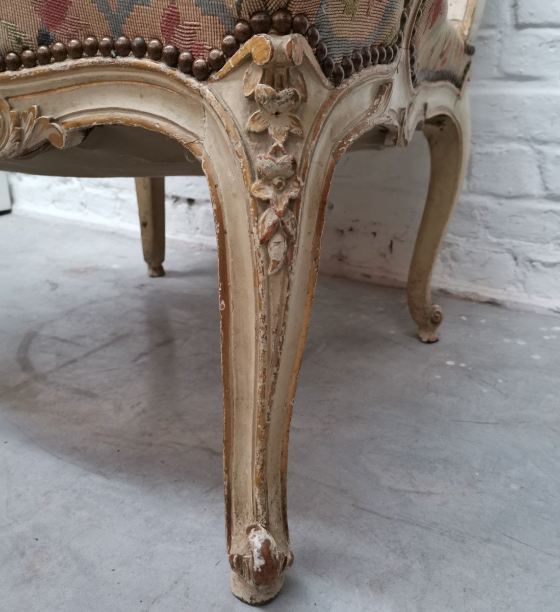 Pair Of Large Louis XV Armchairs-photo-2