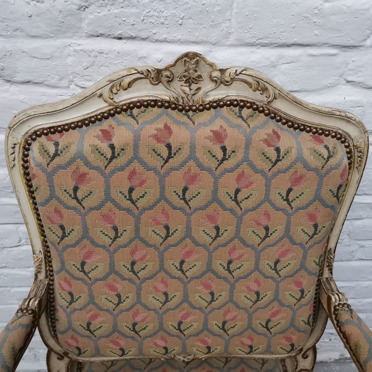 Pair Of Large Louis XV Armchairs-photo-5