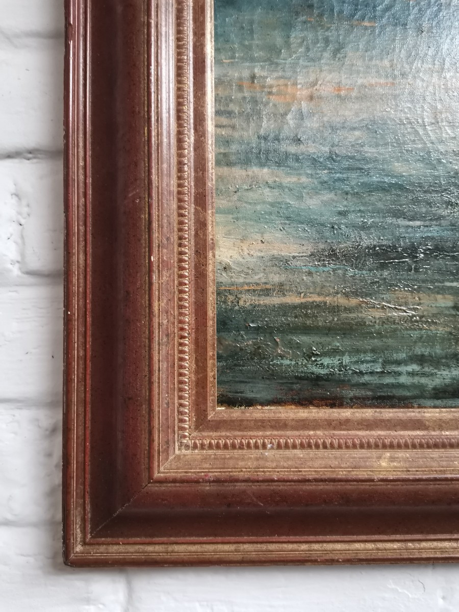 Bord d'étang au coucher de soleil, Paysage Impressioniste-photo-3