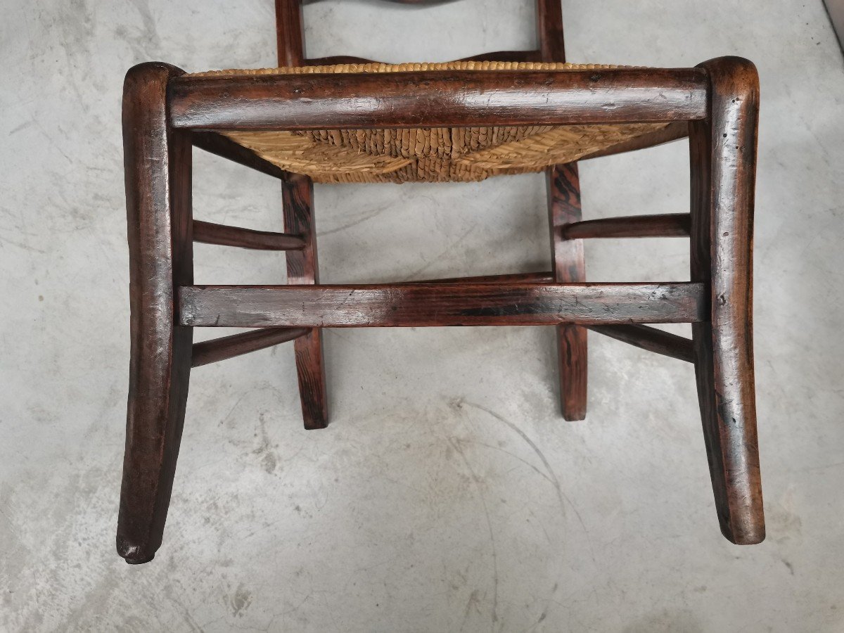 Paire De Chaises d' Enfant 19ème S. -photo-4